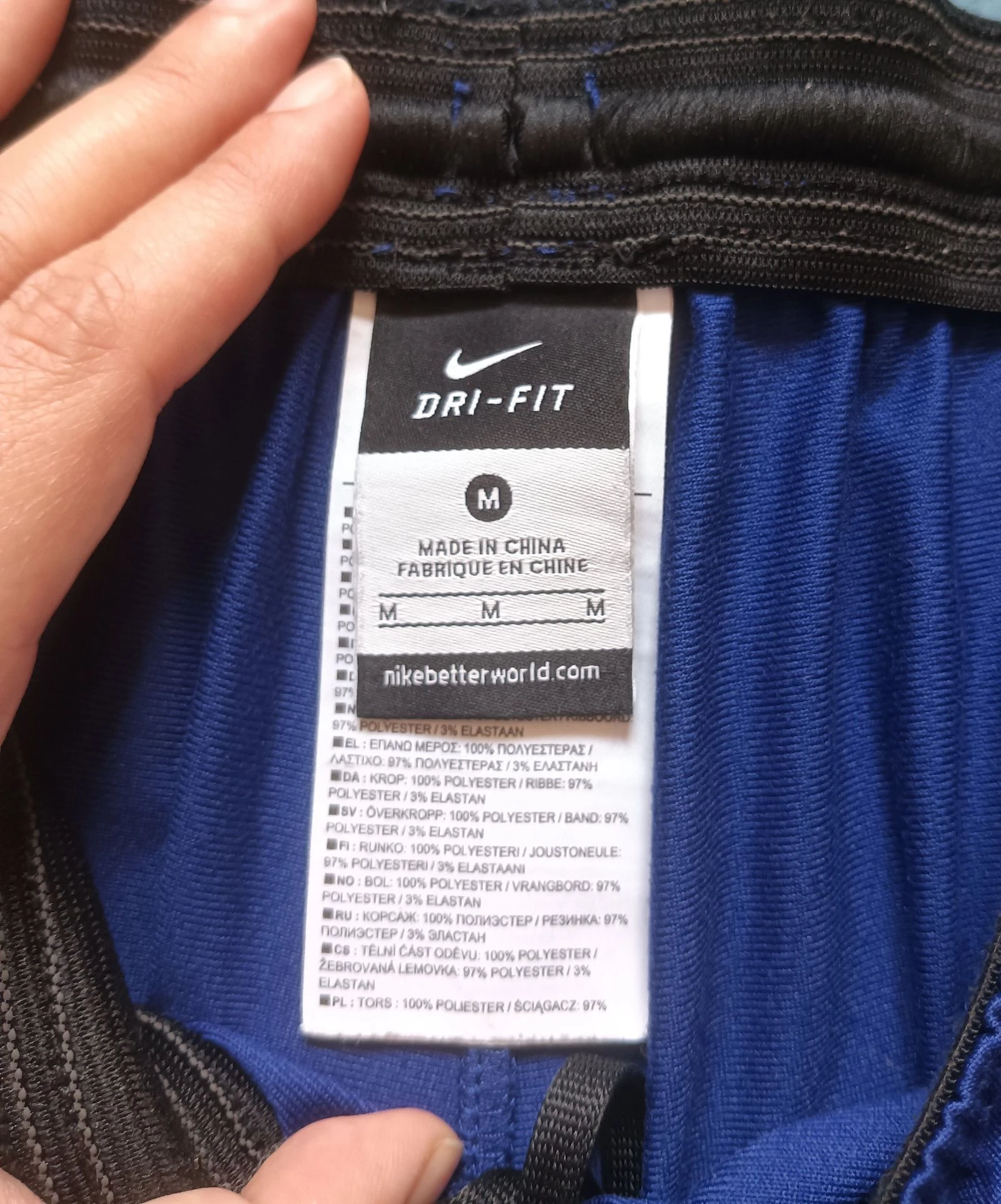 Nike Track Suit Pants Dri-Fit Vintage, Navy Blue Size XL Streetwear Sportwear Y2K Retro – photo 10